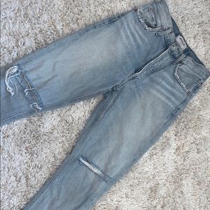 Riley High Rise Straight Crop